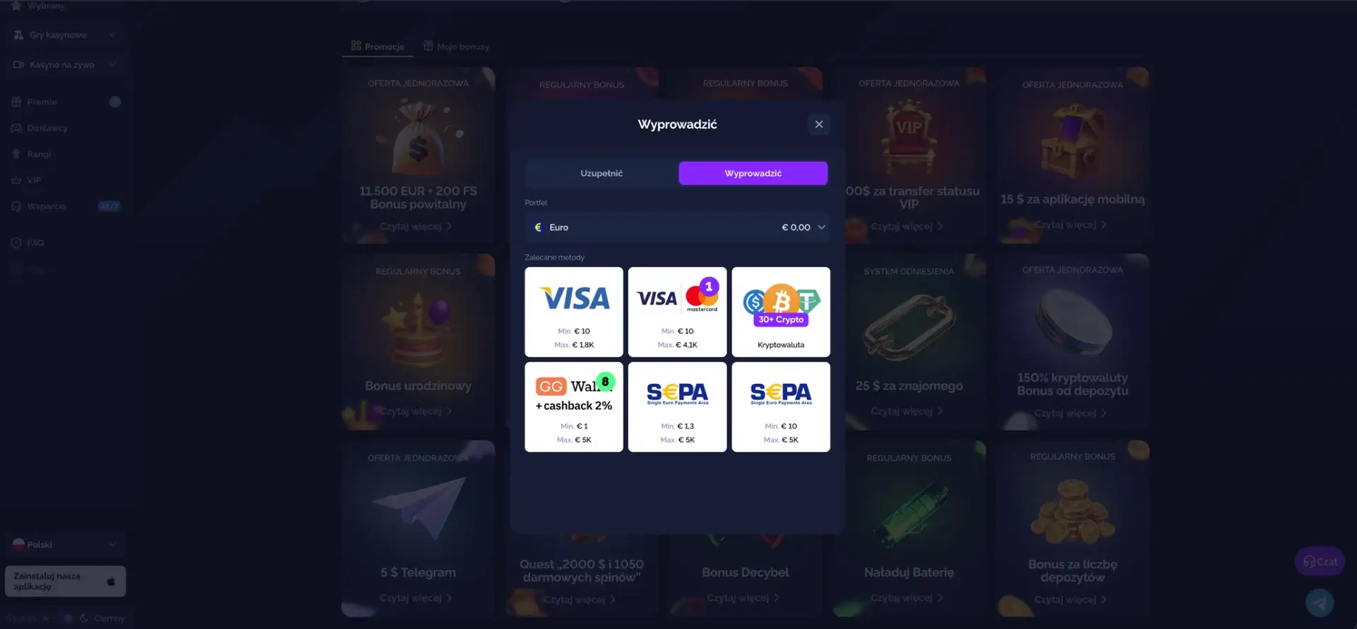 Goldbet Casino Wypłata